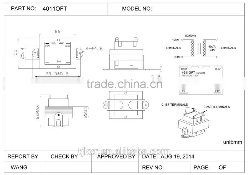 With 2-year product warranty, UL, CUL, CE approved class 2 control transformer 120V 24V 40VA