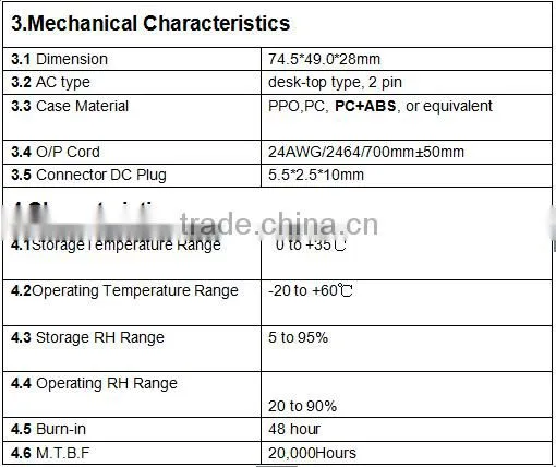 High quality 5V2A switching power adapter with CE FCC UL