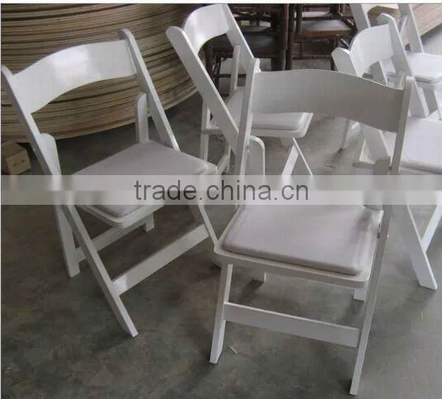 white wedding folding chair