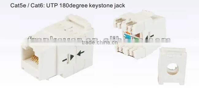 utp cat 5e rj45 keystone jack