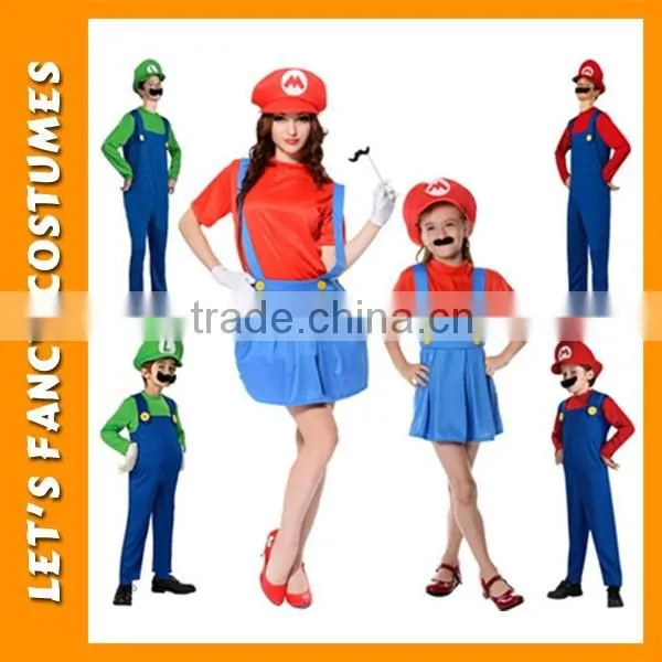 PGWC2586 Factory wholesale mario bros luigi halloween wholesale party sexy mario bros woman costume fancy dress set