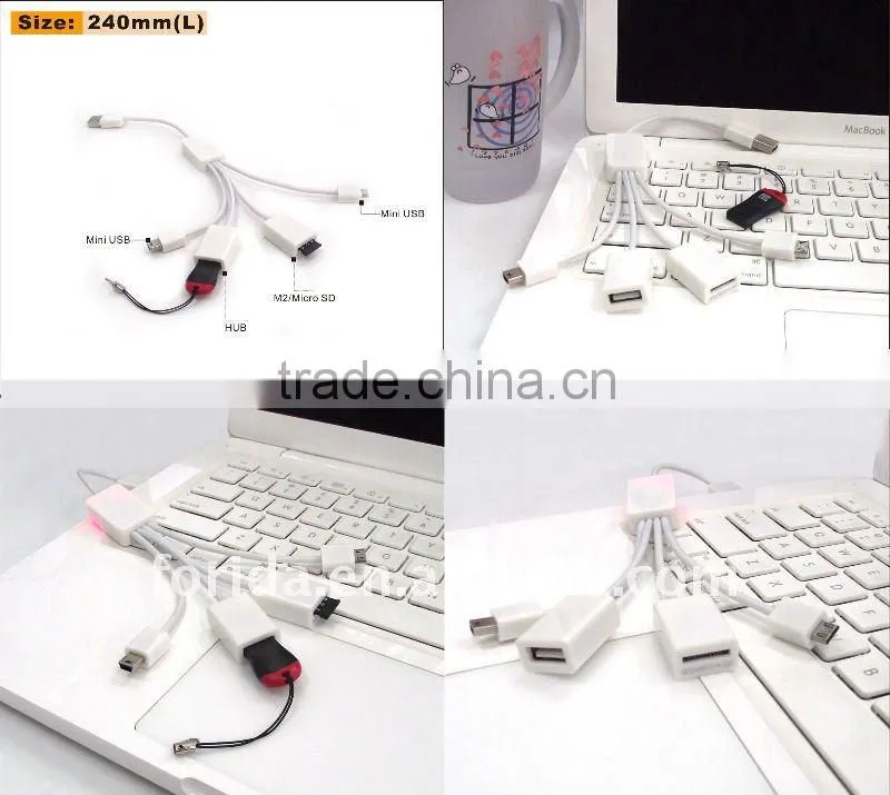 Multi-funcation HUB with Iphone cable