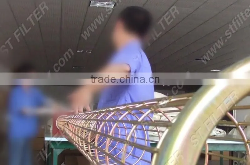 galvanized steel bag filter cage,Dia150*780mm