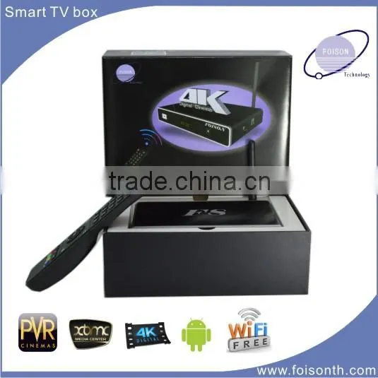 Hottest FT-F8 Full HD Media Player 4K Quad Core CPU and Octa Core GPU Android iptv Box.