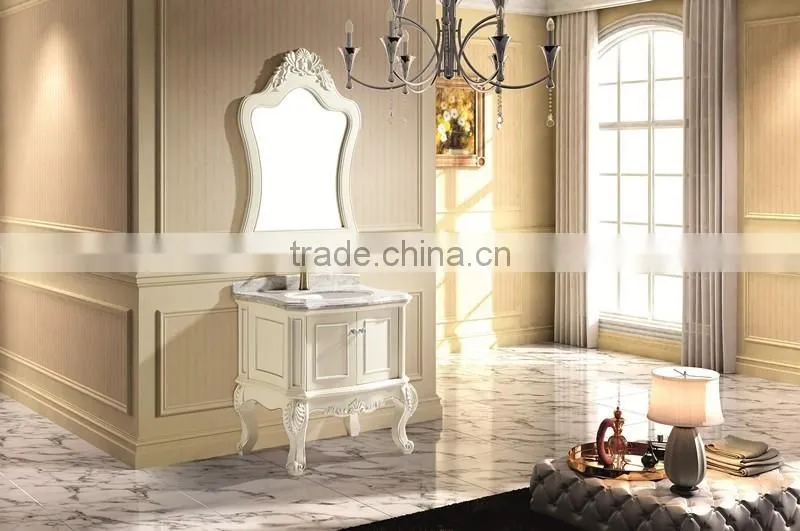 Floor Mounted Bathroom Vanity Malaysia Oak Wood Bathroom Furniture Single basin cabinet No.3618