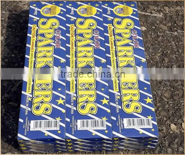 Factory wholesale colored sparklers fireworks for celebration