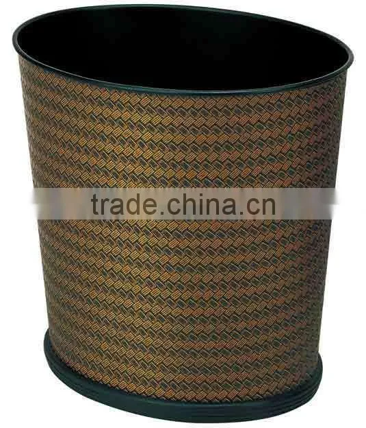 High Quality PU Leather advertising garbage bin