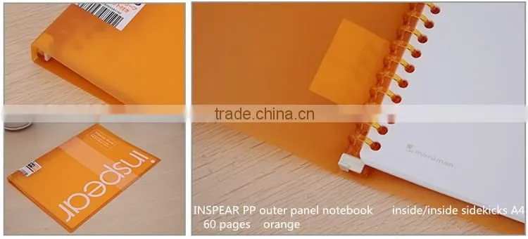 2016 new DIY file note colorful Outer panel Notebook memo pad dairy book spiral notebook Stationery Office Supplies