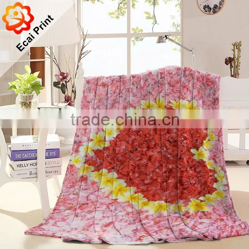 Popular latest design sublimation customize fur blanket