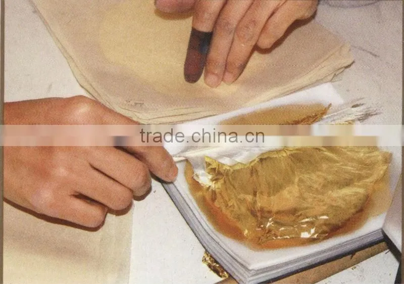 22k-23.75k Genuine gold leaf 120g-160g transfer booklet 8cm*8cm 25leaves/booklet
