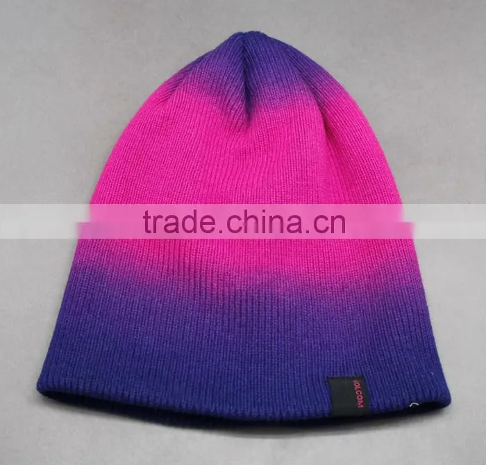 DIP-DYE PLAIN HAT SIMPLE LONG BEABIE