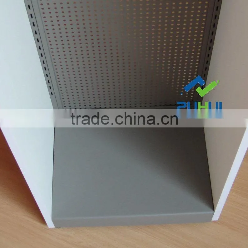 metal and MDF display rack