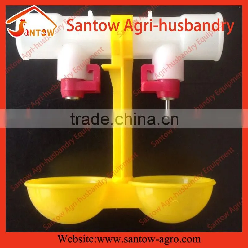 Automatic ball valve double nipple drinker