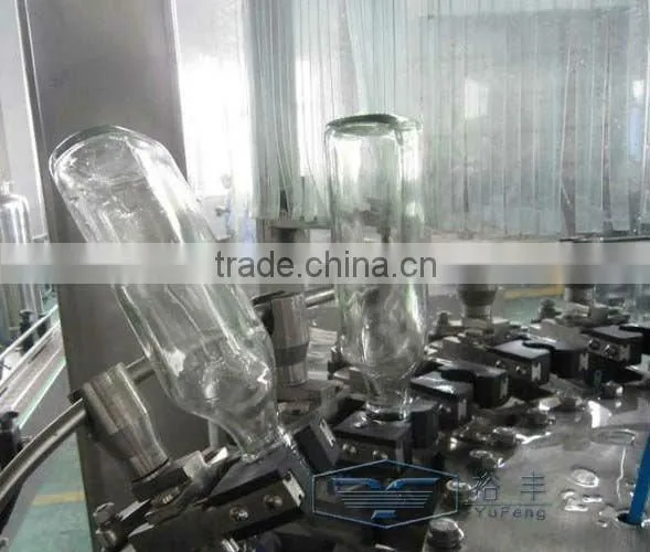 Glass bottle wine negative pressure filler(Mono block 3 in 1 filling machine )