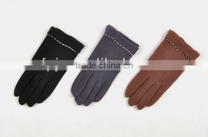 plain style touchscreen gloves woolen for ipad