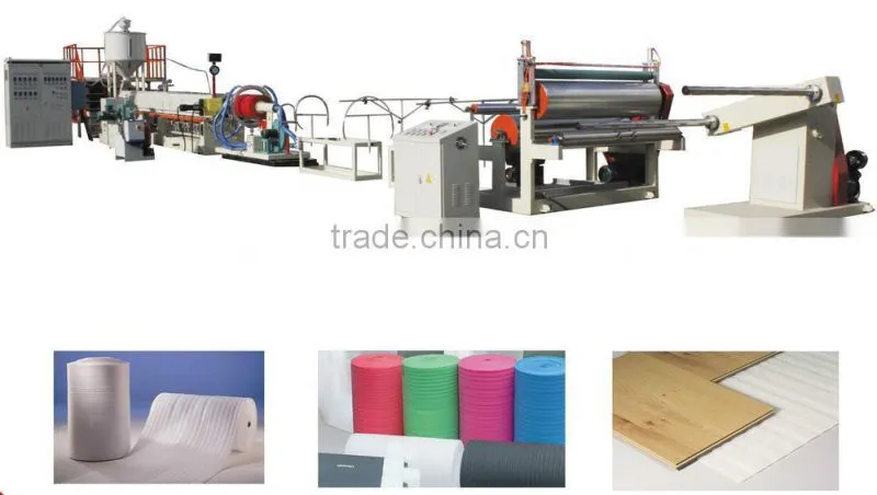 Good quality EPE foam sheet making machine with ISO9001 Approved