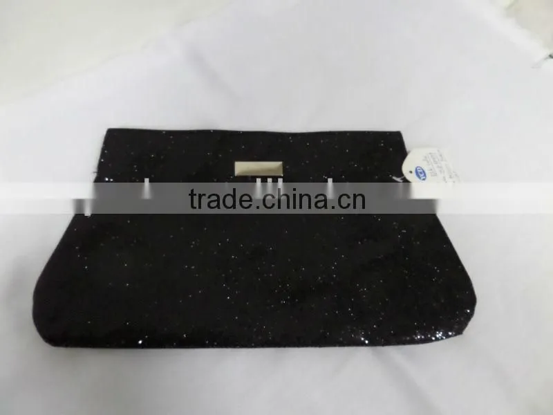 black glitter cosmetic bag style YCD50999
