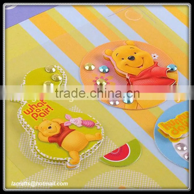 3D Glitter Paper Christmas Cut Outs Clause & Ornaments Wall/Window/Door Sticker / hot sale wall hanging pictures 3d with best qu