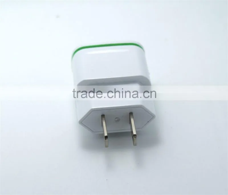 5V 2.1A +1A Universal Travel USB Charger Adapter Wall charger Portable EU UK Plug Mobile Phone Smart Charger