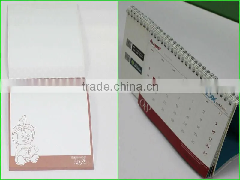 hot sell desktop calendar stapled calendar