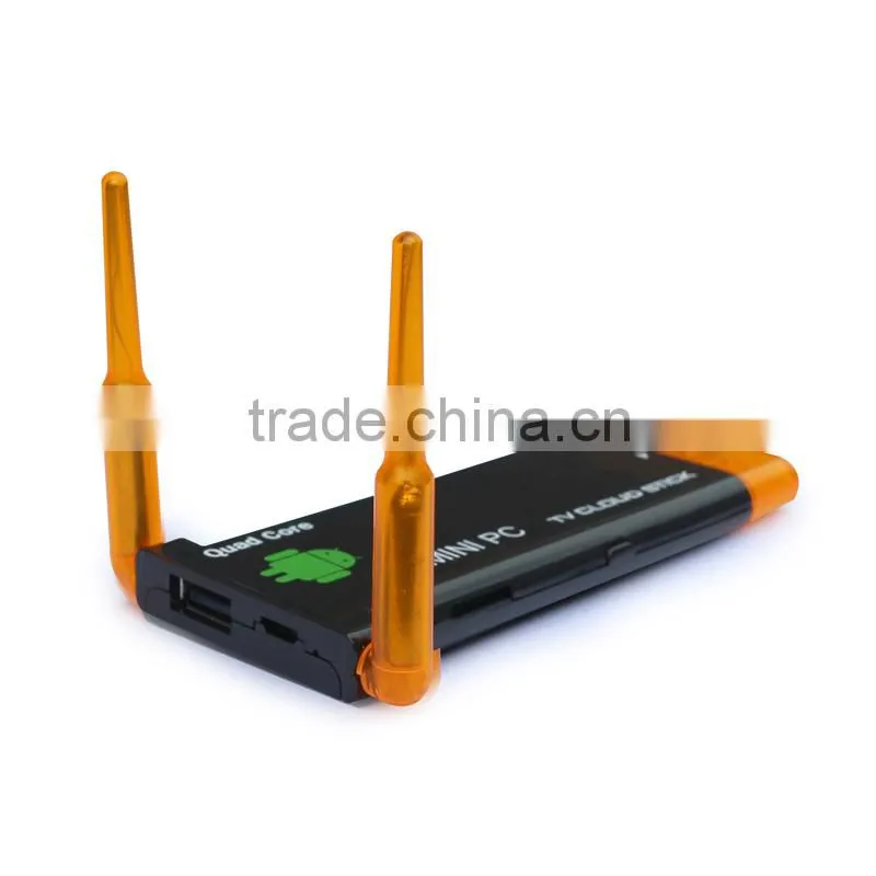 CX919 II Android 4.4 Android TV Stick, Quad Core 2G/8GB Bluetooth Dual External WiFi Antenna 1080P Android TV Dongle