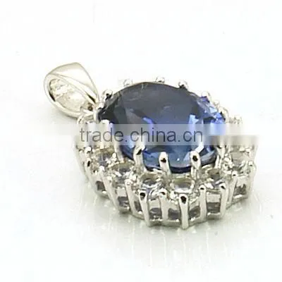 925 Silver Sappire CZ Ring Set Jewelry, Diana Ring, Kate Ring