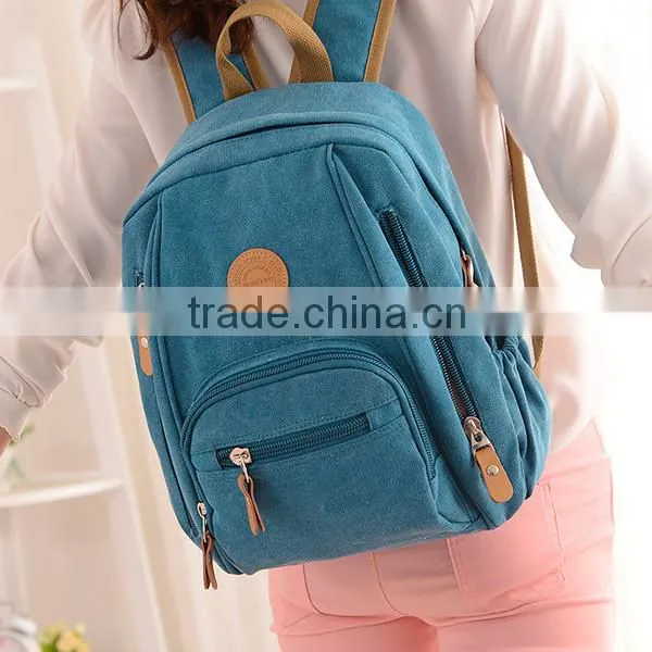 Travel Laptop Backpack For Women Nylon Sport Bags Casual Daily Solid High Quality Teenager Bright Color Backpack