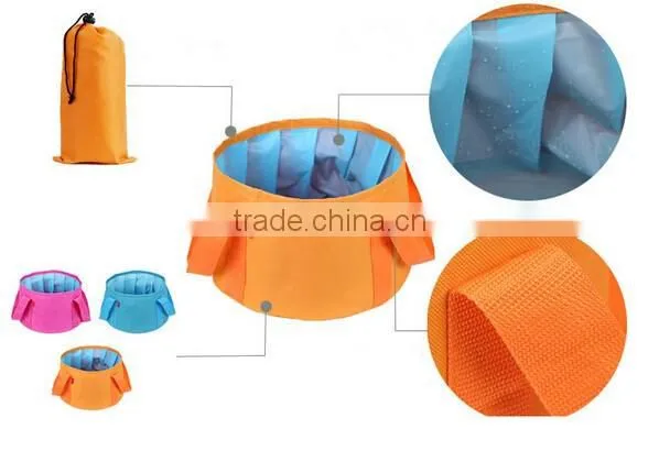 Foldable Wash Basin Footbath Sink Water Bag Outdoor Camping Hiking