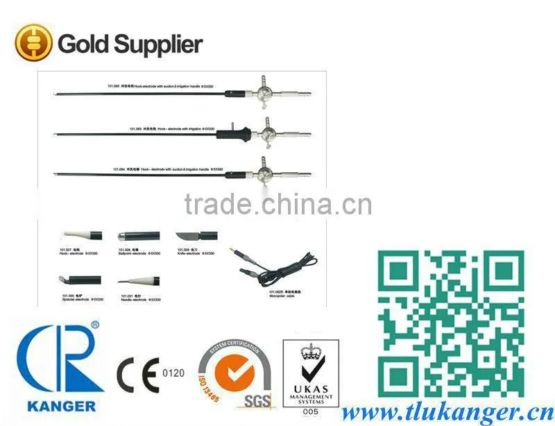 Mid-autumn festival Hook electrode with suction&irrigation handle