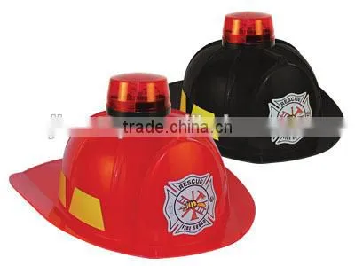 NEW!Plastic helmet Fire helmet with light for adult for roleplay party
