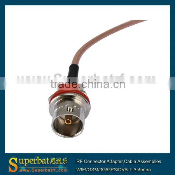 1.0/2.3 male straight to BNC female bulkhead O-ring straight Pigtail cable RG179 15cm 75ohm modem extension cable