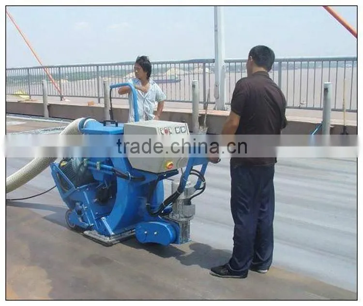 Floor surface shot blasting cleaning profiling machine
