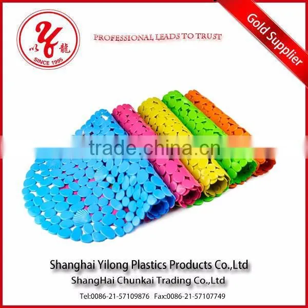 Non slip pebble stone bath mat