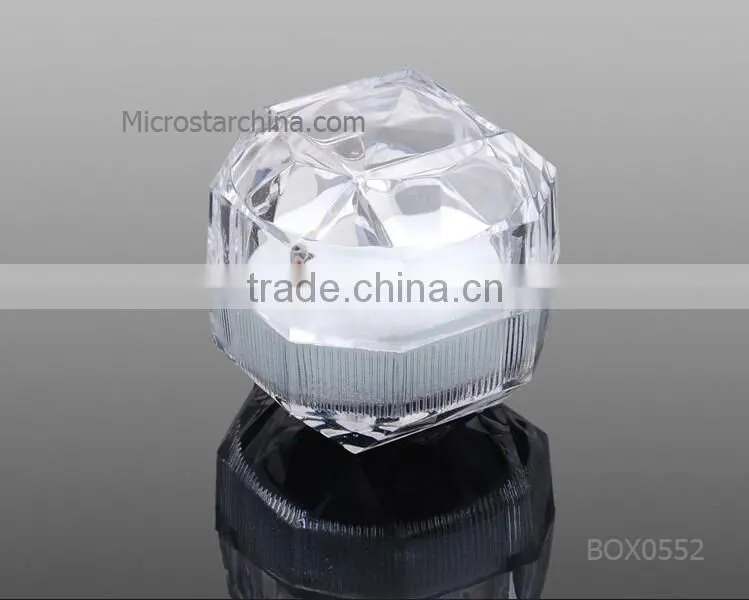 2016 Hot selling black cover fancy packing jewelry box