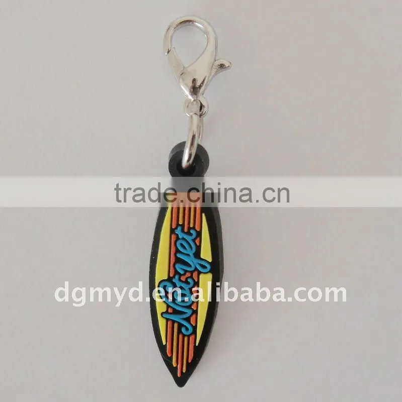 cartoon soft pvc dog keychain