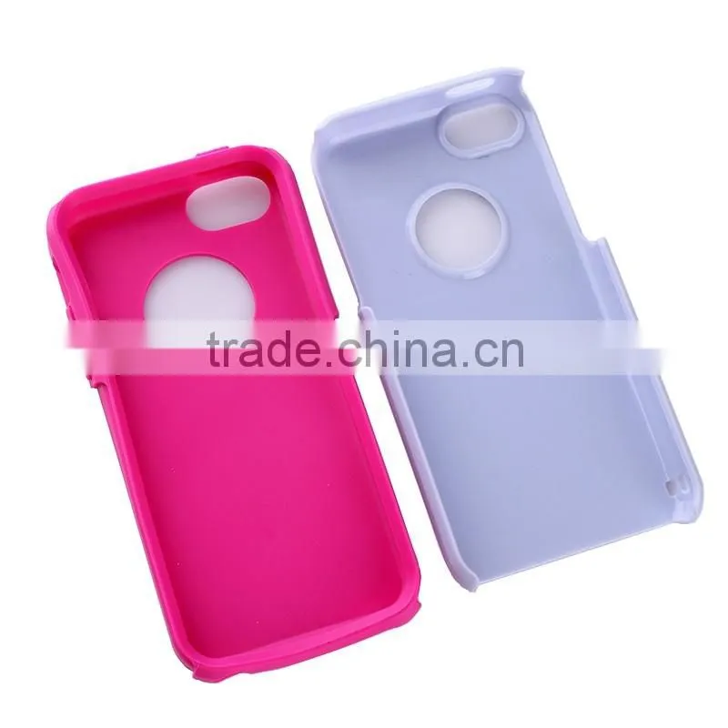 factory price Soft silicon hybird phone case for iphone 4s 5c 5s