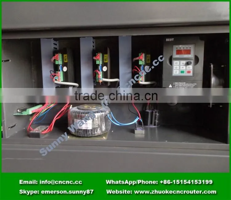 Small PCB CNC Router 6060 Milling Drilling Engraving Machine NCStuido Control 1.5Kw Spindle 600*600mm ZK-6060