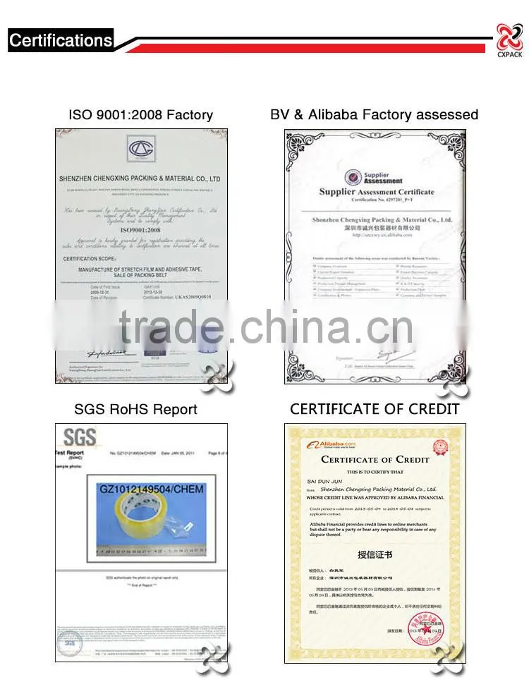 wholesale single side promotion packing adhesive tape