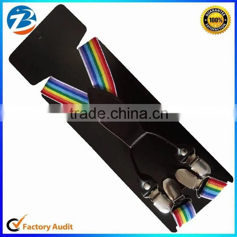 Lovely Rainbow Stripes Children Elastic Braces Wholesale