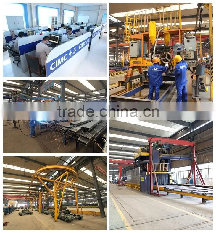 CIMC widely used hydraulic lifting 3 axle tipper semi trailer