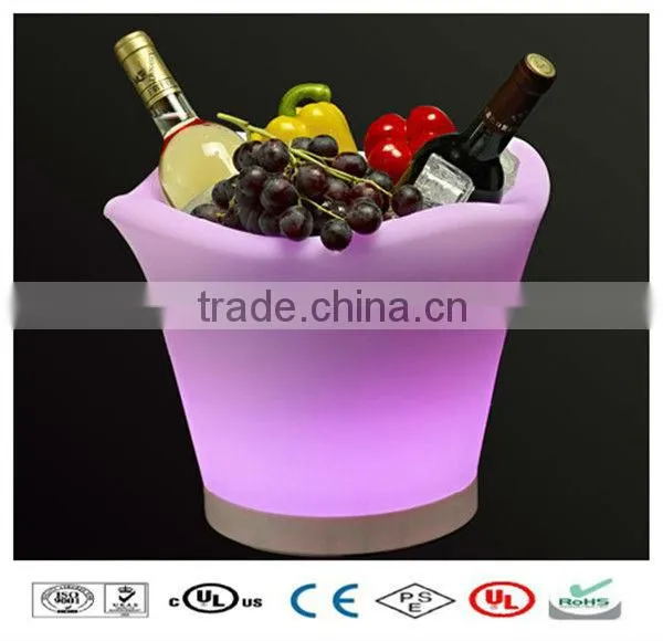 Multiy color led ice bucket silicone ice bucket