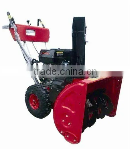 Gas powered snow sweepwer