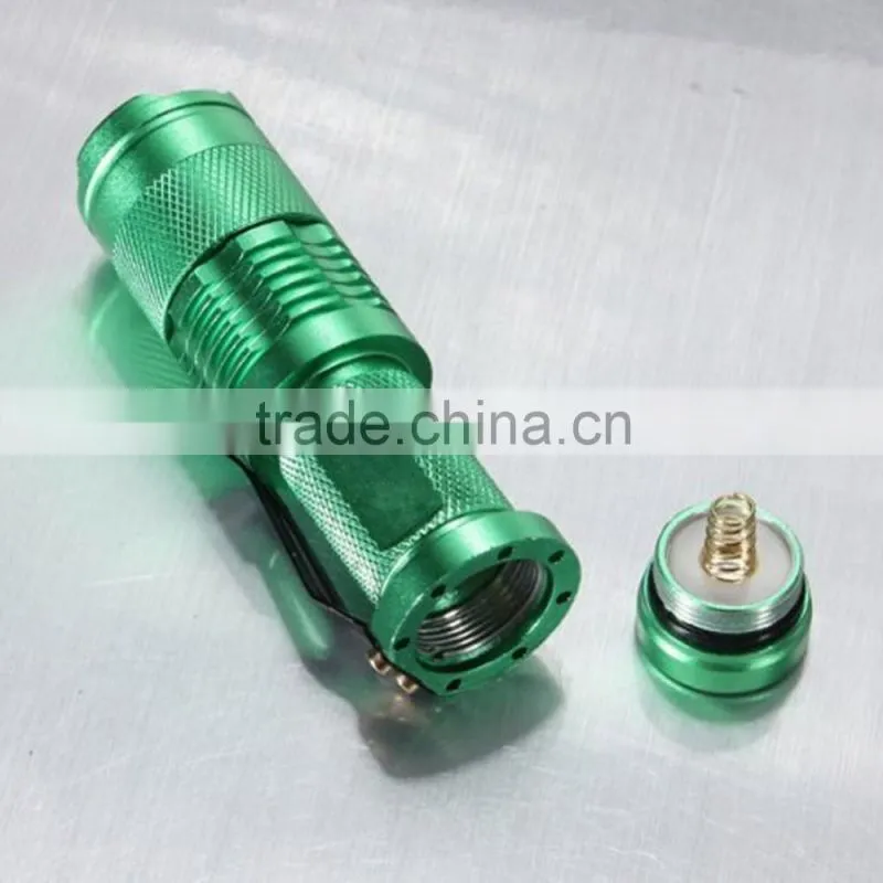 Promotional gift blue point flashlight rechargable