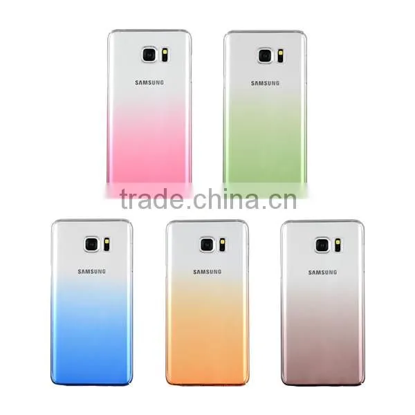 C&T Gradient Colorful Clear Slim TPU Case Flexible Soft Bumper Protective Shell for Samsung Galaxy S7