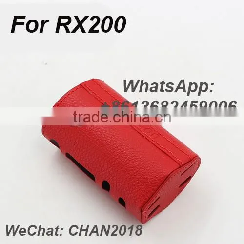 RED RX200 tc mod leather skin mod box leather case with high quality