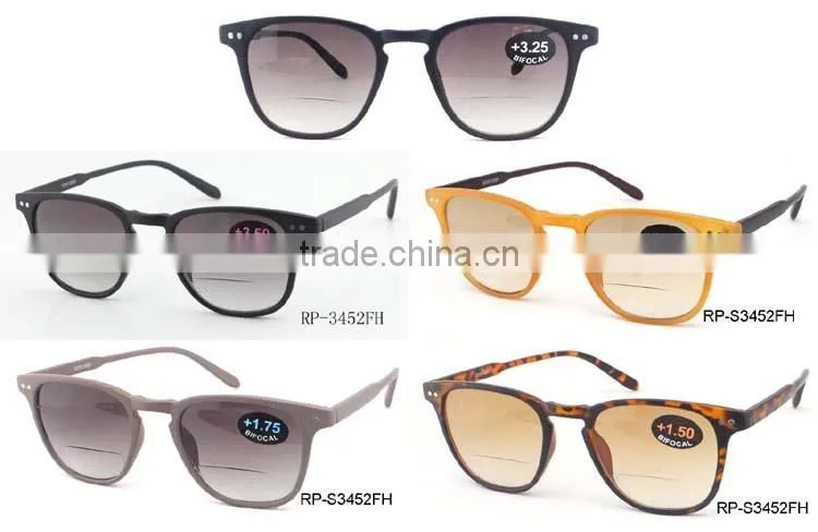 Hot selling bifocal sun reader fashion new design cheap OEM reading glasses
