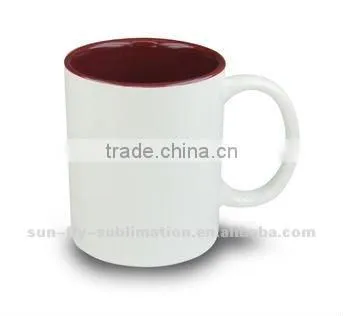 Sublimation Ceramic Inner Color Printed Mug Dark Green(SFS-MG02)