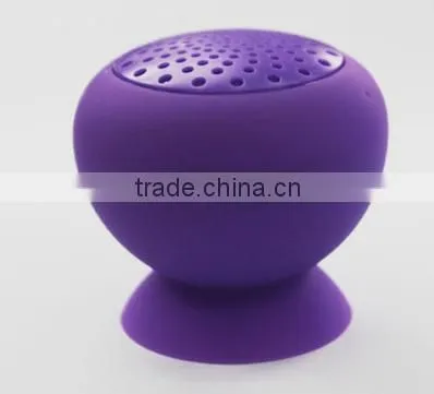 Low Price High Qality Water-Proof Wireless Mini Bluetooth Speaker with Sucker for use in car ,shower, outdoor.