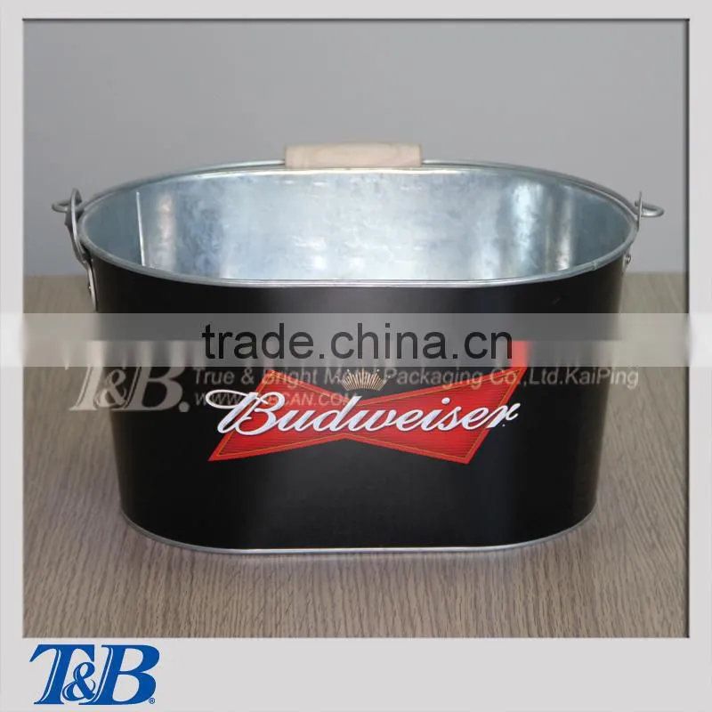 galvanized beer cooler ice bucket