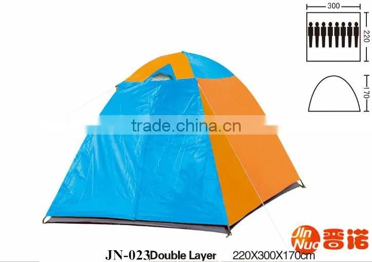 10 person single layer 8.5mm Fiberglass Pole Travel tent